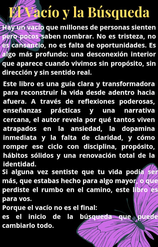 🧭 EL VACÍO Y LA BÚSQUEDA